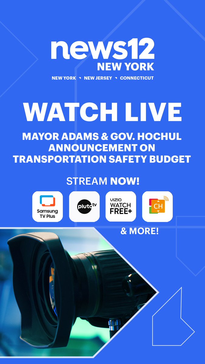 STREAM LIVE: #NYC Mayor Adams and Governor Hochul are making a transportation safety budget announcement - bit.ly/N12NYWatchNow