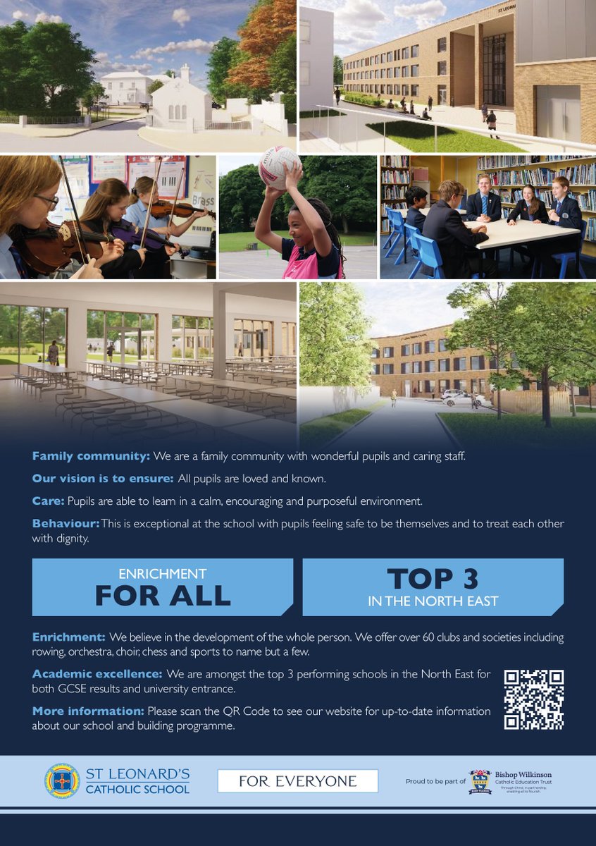 OPEN DOOR EVENING - MONDAY 20th MAY, 5-7PM

Calling all interested families and pupils - come along to see our brand new temporary school site and hear our exciting plans for our new state-of-the-art school.

#Durham #AcademicExcellence