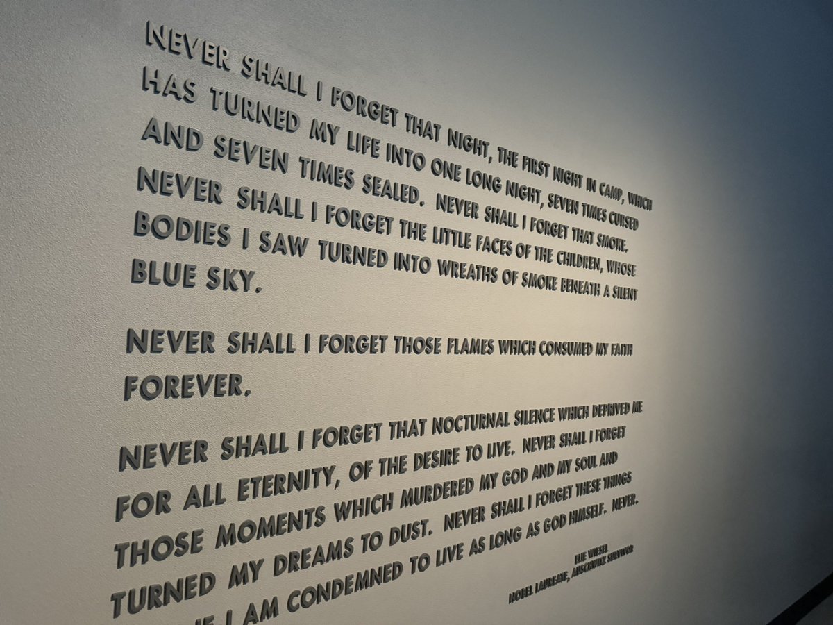 coachcotter's tweet image. @HolocaustMuseum is a tremendously powerful experience.  One our kids read names in the Hall of Remembrance. #PanthersinDC