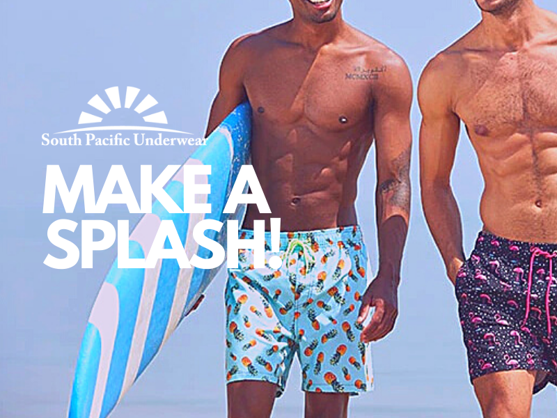 🩲😎☀️ #MakeASplash 💦 Dive into summer with our stylish #swimwear collection! 🏊‍♂️ Enjoy #freeshipping & use promo code WHYWAIT15 to get 15% off your order. Get the best gear for your rear! #SummerVibes southpacificunderwear.com