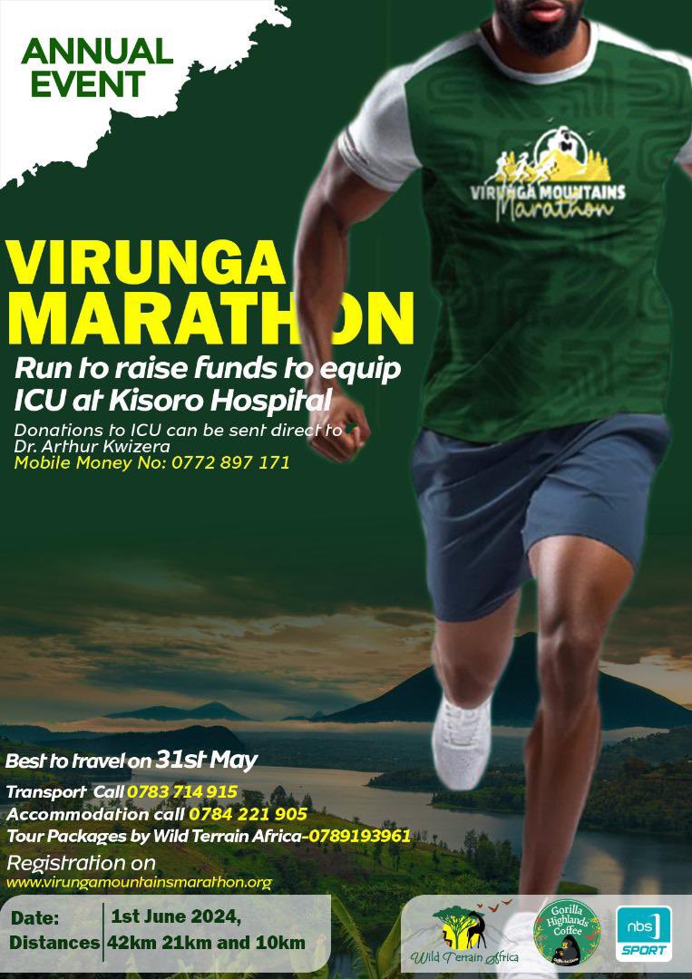 Don’t miss the @VirungaMarathon. Register, Run and let’s support a worthy cause. See details 👇