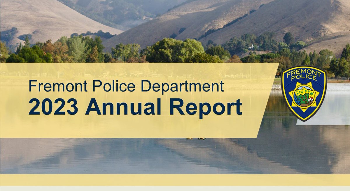 Our 2023 Annual #PoliceReport is ready! Learn more about what #FremontPolice Department has accomplished, including attending 48,044 #traininghours and answering an average of 815 calls per day, by reading the full report: fremontpolice.gov/AnnualReport