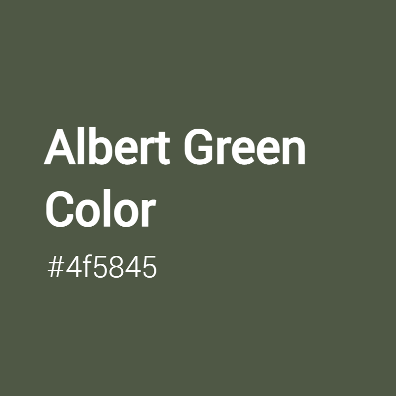Albert Green color #4f5845 A Cool Color with Green hue! 
 Tag your work with #crispedge 
 crispedge.com/color/4f5845/ 
 #CoolColor #CoolGreenColor #Green #Greencolor #AlbertGreen #Albert #Green #color #colorful #colorlove #colorname #colorinspiration