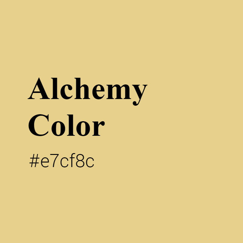 Alchemy color #e7cf8c A Cool Color with Yellow hue! 
 Tag your work with #crispedge 
 crispedge.com/color/e7cf8c/ 
 #CoolColor #CoolYellowColor #Yellow #Yellowcolor #Alchemy #Alchemy #color #colorful #colorlove #colorname #colorinspiration