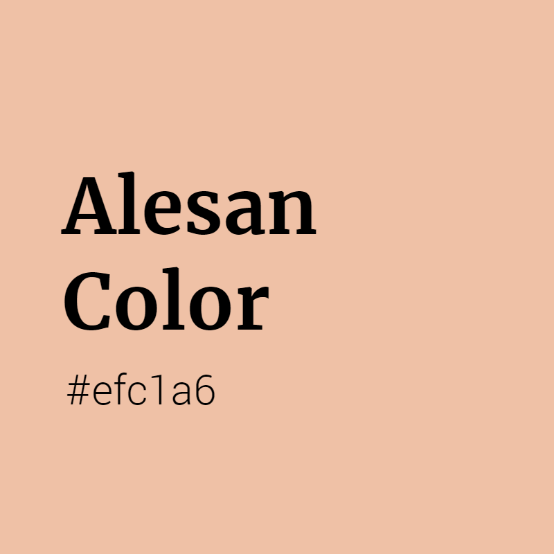 Alesan color #efc1a6 A Cool Color with Orange hue! 
 Tag your work with #crispedge 
 crispedge.com/color/efc1a6/ 
 #CoolColor #CoolOrangeColor #Orange #Orangecolor #Alesan #Alesan #color #colorful #colorlove #colorname #colorinspiration
