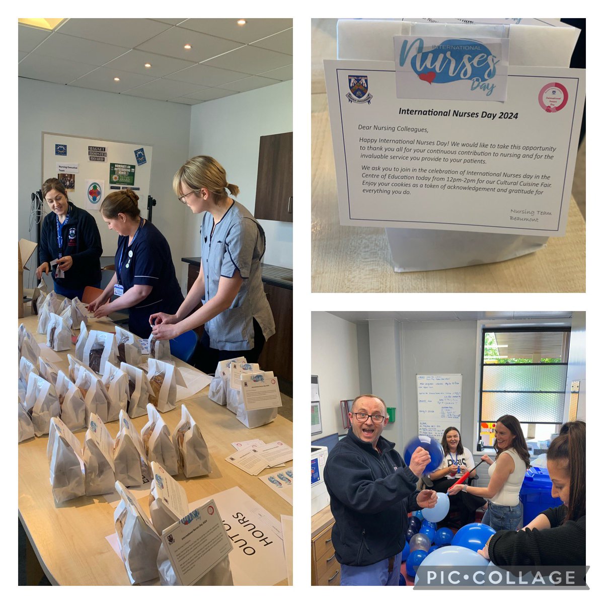Yvonne Ryan (@yvonne13ryan) on Twitter photo The plans are under way.. we’re getting ready to celebrate #InternationalNursesDay <a href="/Beaumont_Dublin/">Beaumont Hospital</a> we have loads planned for tomorrow from cookies/ cupcakes/music/food stalls and awards ceremonies so stay tuned <a href="/SineadLardner/">Sinead Lardner</a> <a href="/EdneySinead/">Sinead Edney</a> @CamSalcedo2 <a href="/Cfinnipc/">Caoimhe Finn</a> <a href="/fionnuala_duffy/">Fionnuala Duffy</a> The plans are under way.. we’re getting ready to celebrate #InternationalNursesDay <a href="/Beaumont_Dublin/">Beaumont Hospital</a> we have loads planned for tomorrow from cookies/ cupcakes/music/food stalls and awards ceremonies so stay tuned <a href="/SineadLardner/">Sinead Lardner</a> <a href="/EdneySinead/">Sinead Edney</a> @CamSalcedo2 <a href="/Cfinnipc/">Caoimhe Finn</a> <a href="/fionnuala_duffy/">Fionnuala Duffy</a>