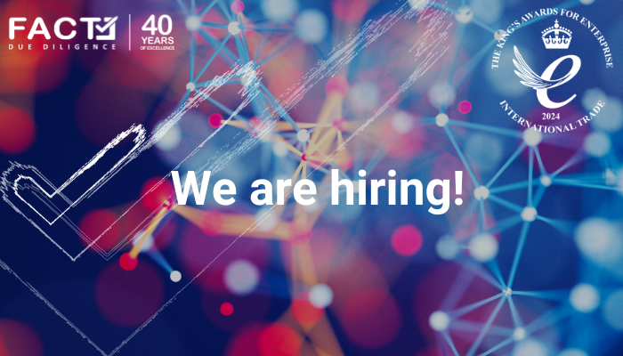 Another exciting opportunity to join FACT. We are seeking Arabic Analysts and a Kurdish Researcher. For more details, please visit lnkd.in/dFTYrVCt #hiringnow #londonjobs