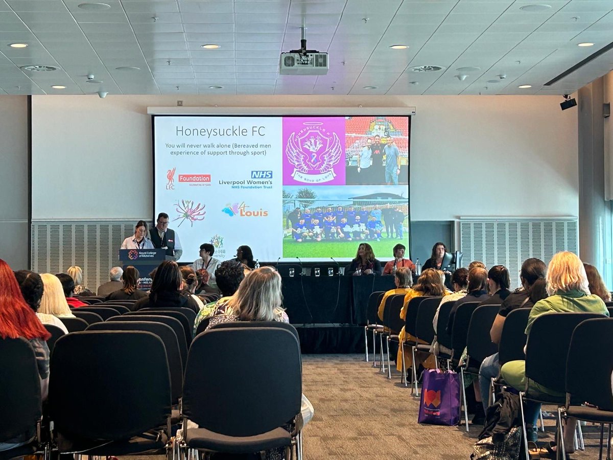 Our Mental Health Programme Manager, Andy, took to the stage at the Royal College of Midwives Conference today! Andy had the honour of presenting our research into using football to engage men who have been affected by baby loss to over 120 midwives. We are incredibly proud to
