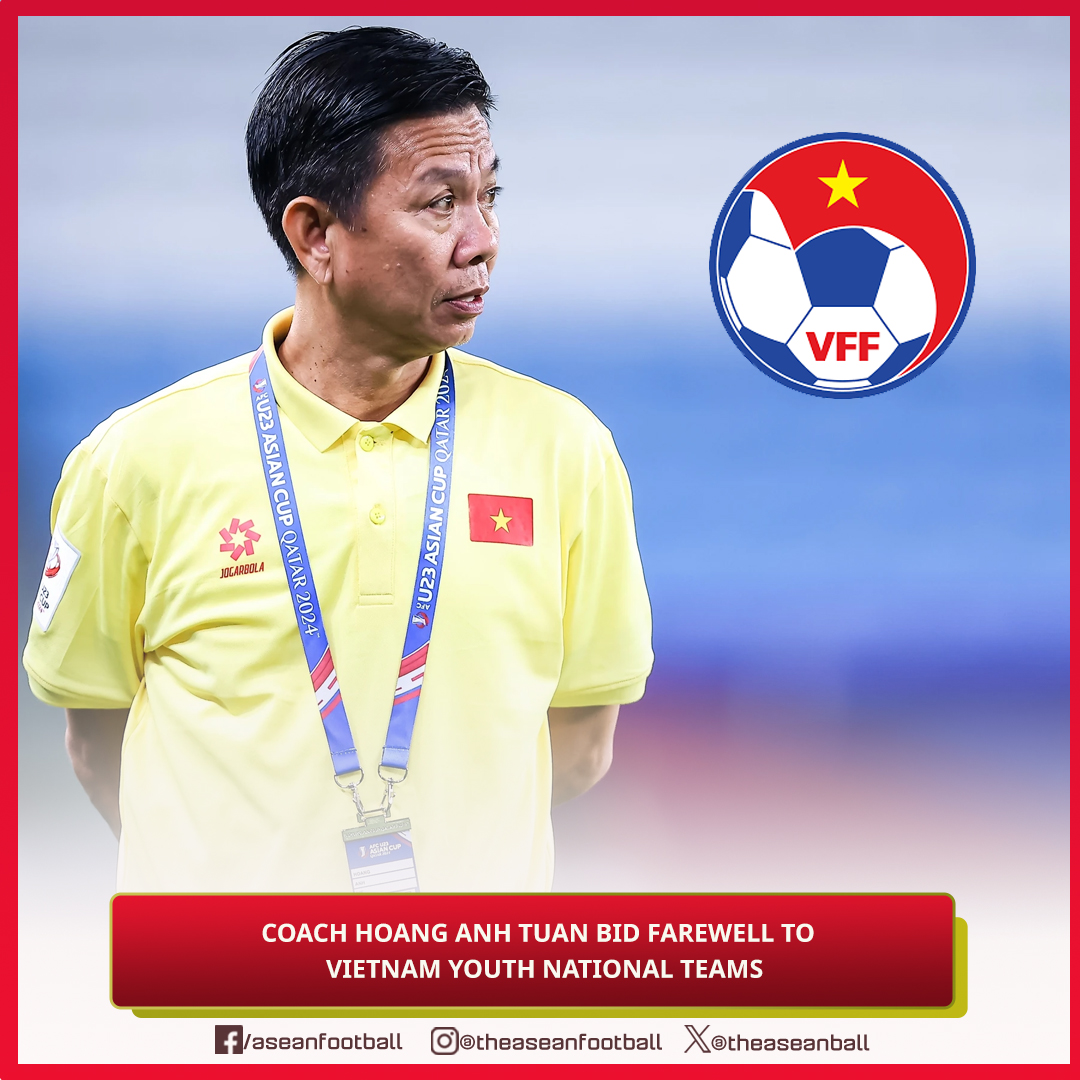 🇻🇳 Coach Hoang Anh Tuan has ended his contract as head coach of Vietnam's youth national teams with the Vietnam Football Federation (VFF). He was the head coach of the U17 & U20 and U23 Vietnam national teams and achieved many successes. #VFF