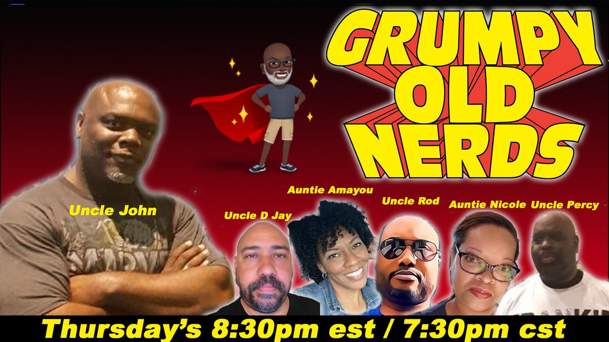 Brace yourselves for another episode of Grumpy Old Nerds as they delve into the realms of comics, gaming, and anime. Tune in tonight at 8:30pm sharp on LIVE here on X, Facebook and UDTV! #GrumpyGeekChronicles #TheBoys #XMen97 #TalesofKenzera #DrWhoWoes #BooksWeShouldBeReading