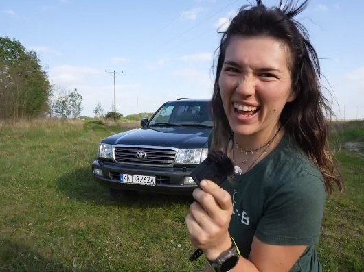 Eva , a great landrover fan & owner who has driven all over the world in her landrover has been baptised in the name of Toyota ! 
In her own words , she says going for Toyota is such a BIG upgrade!
And the smile on her face says it all.