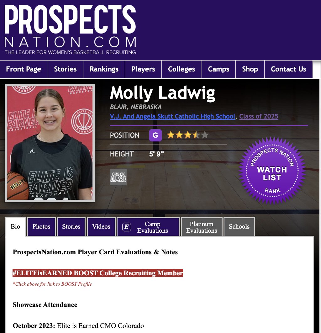#ELITEisEARNED Boost College Recruiting x @ChrisHansenPSB 🚨MEMBER UPDATE🚨 2025 5'9 G Molly Ladwig picks up an offer from Evansville. She also had phone calls with Wyoming, Lehigh and Illinois State after April.