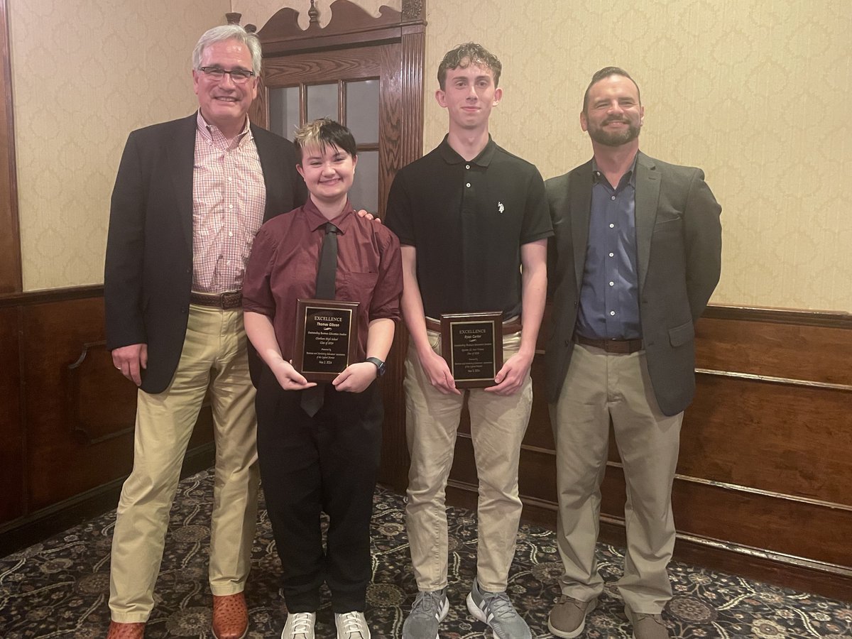 Congratulations to #QuestarIII #BOCES #NewVisions: Business, Finance, and Marketing students, Ryan Carter (@catskillcsd) & Thomas Gibson (@ChathamCSD) for being recognized as outstanding business education students! Learn more about the award: questar.org/2024/05/09/new…