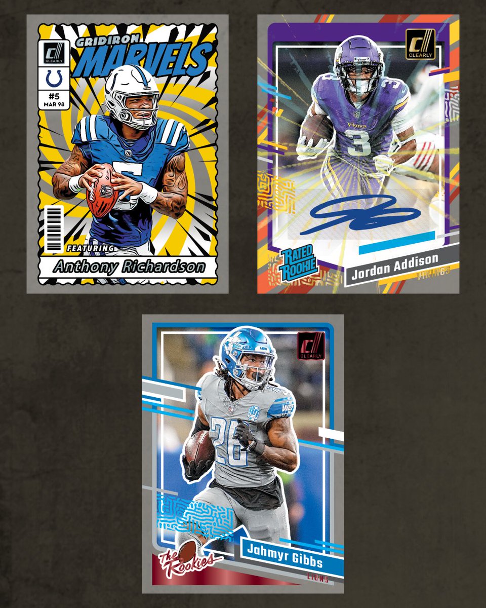 1st off the Line 2023 Panini #ClearlyDonruss NFL is available now here: bit.ly/3JS20qD Chase FOTL-Exclusive Autographs #'d/18 or less, FOTL-Exclusive Parallels #'d/10 or less, Rated Rookies and more! #WhoDoYouCollect