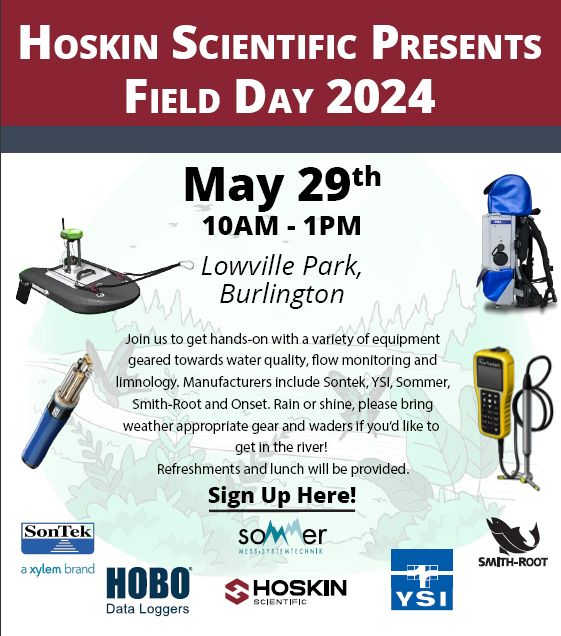 Join us to get hands-on with a variety of equipment geared towards water quality, flow monitoring and limnology. Rain or shine, please bring weather appropriate gear and waders if you’d like to get in the river! Refreshments and lunch will be provided.
ow.ly/Ke7z50RbGpy