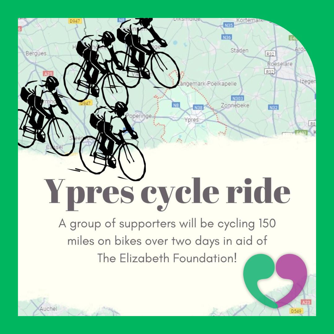 Wonderful supporters Andy, Dave, Andy and Paula are cycling 150 miles on bikes over two days in aid of The Elizabeth Foundation. Please support their amazing fundraising journey here: justgiving.com/team/teameliza…
