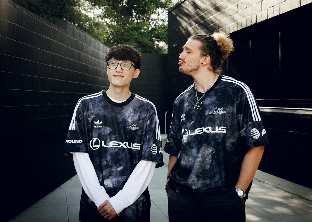 The @adidasoriginals x 100 Thieves 2024 Primary Jerseys have begun shipping this week 🚨
