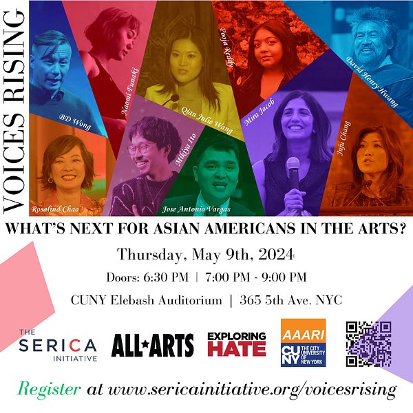 What does a post-pandemic future look like for Asian American artists? Join actors Rosalind Chao and BD Wong in conversation with ABC News & Nightline award-winning anchor Juju Chang tonight with @AllArtsTV. Learn more and RSVP here: sericainitiative.org/events-calenda…