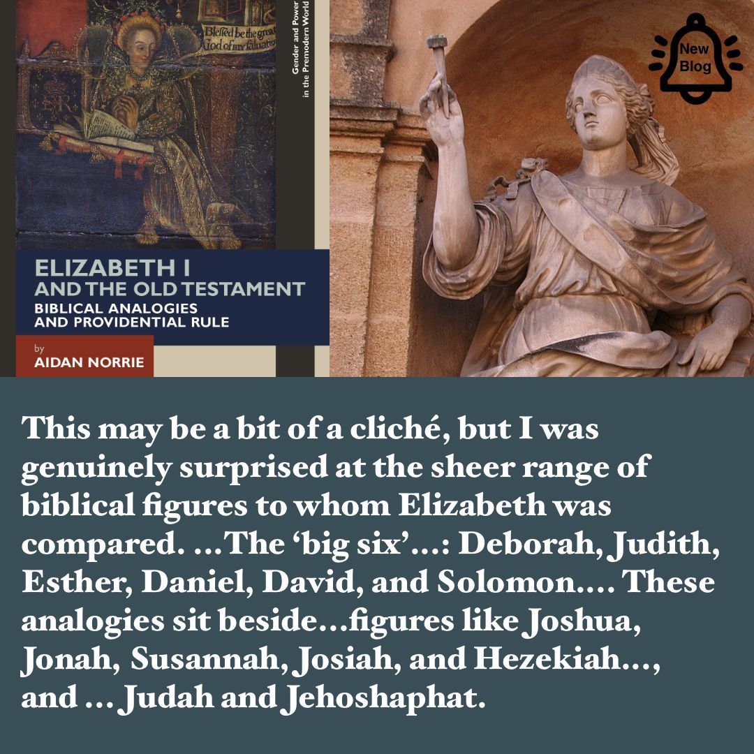 {Blogpost} Aidan Norrie on Elizabeth I and the Old Testament #earlymoderntwitter #tudor #elizabethI @aidannorrie arc-humanities.org/blog/2024/04/1…