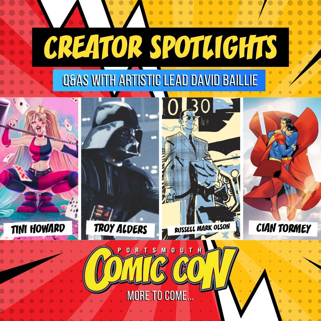 We have another batch of amazing interviews from our Creator Spotlights for 2024! Our Artistic Lead, David Baillie, spoke to Tini Howard, Troy Alders, Russell Mark Olson and Cian Tormey ahead of this weekend's con! buff.ly/3WHPa3y