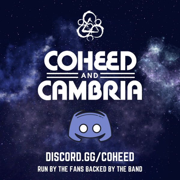 The official @Coheed discord is public, live, and ready for you to join! Get with your fellow #COTF and be on the look out for contests, polls, and maybe even some band interaction — we’ll see you in chat 😉