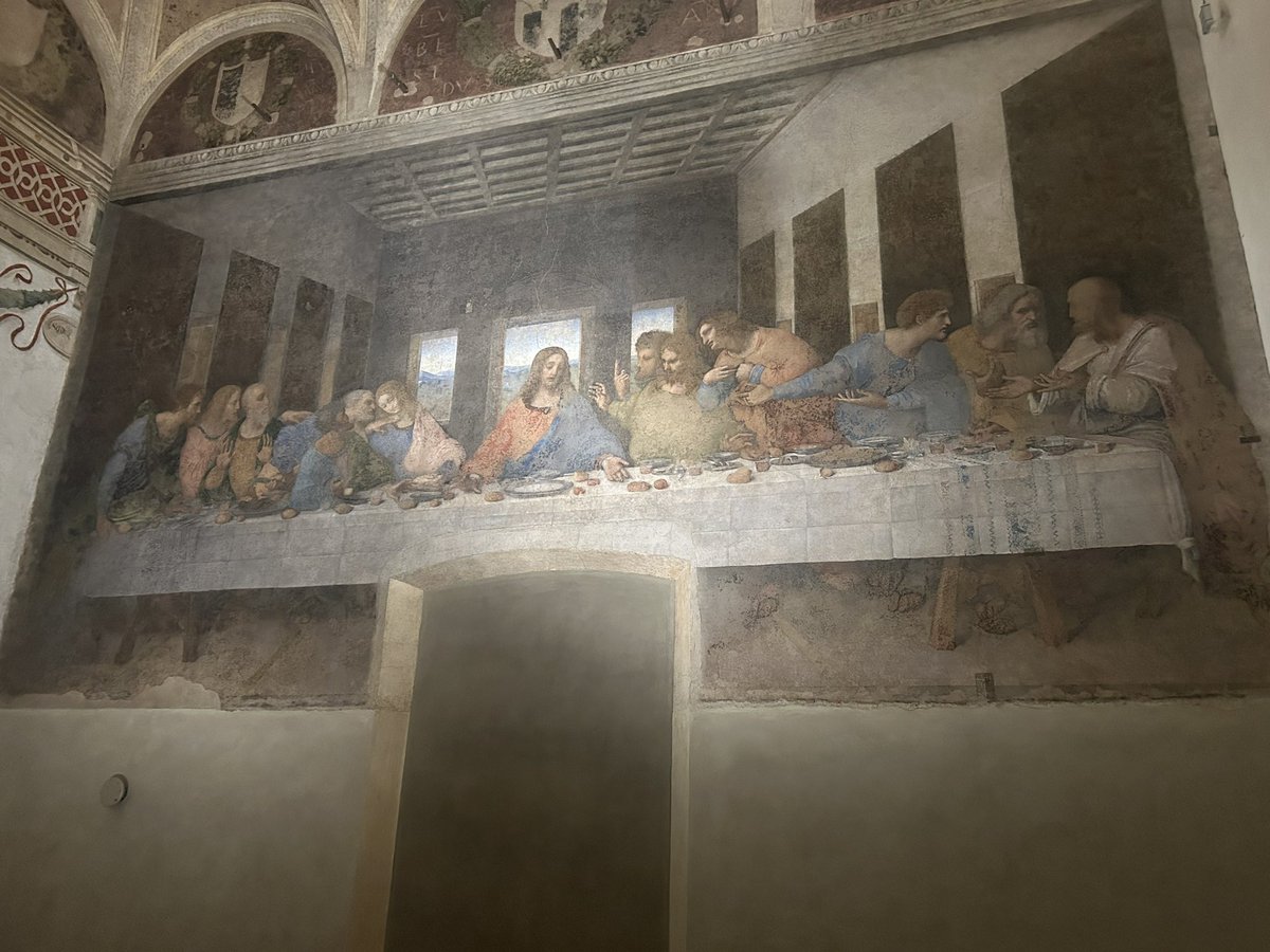 Absolutely STUNNING! Leonardo's Last Supper original painting in Milan #italy #lastsupper #milan #history