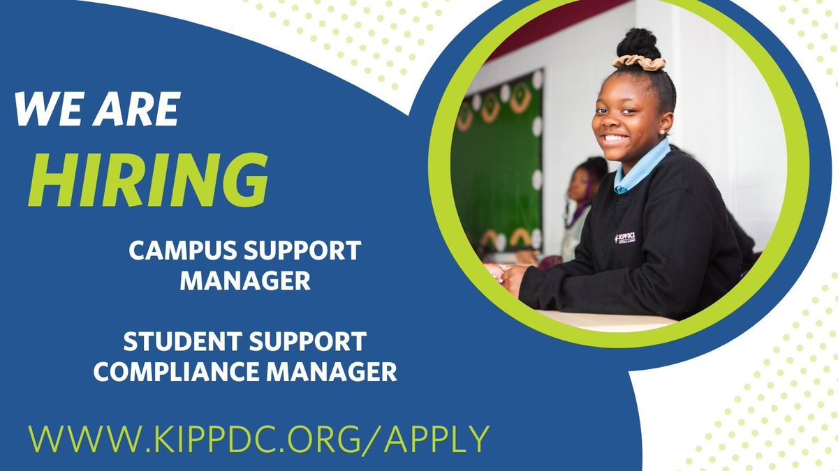 KIPP_DC's tweet image. #KIPPDC is hiring! Join our dynamic team dedicated to educational excellence. 📚 Visit the link to apply today: buff.ly/44POyxb 🚀