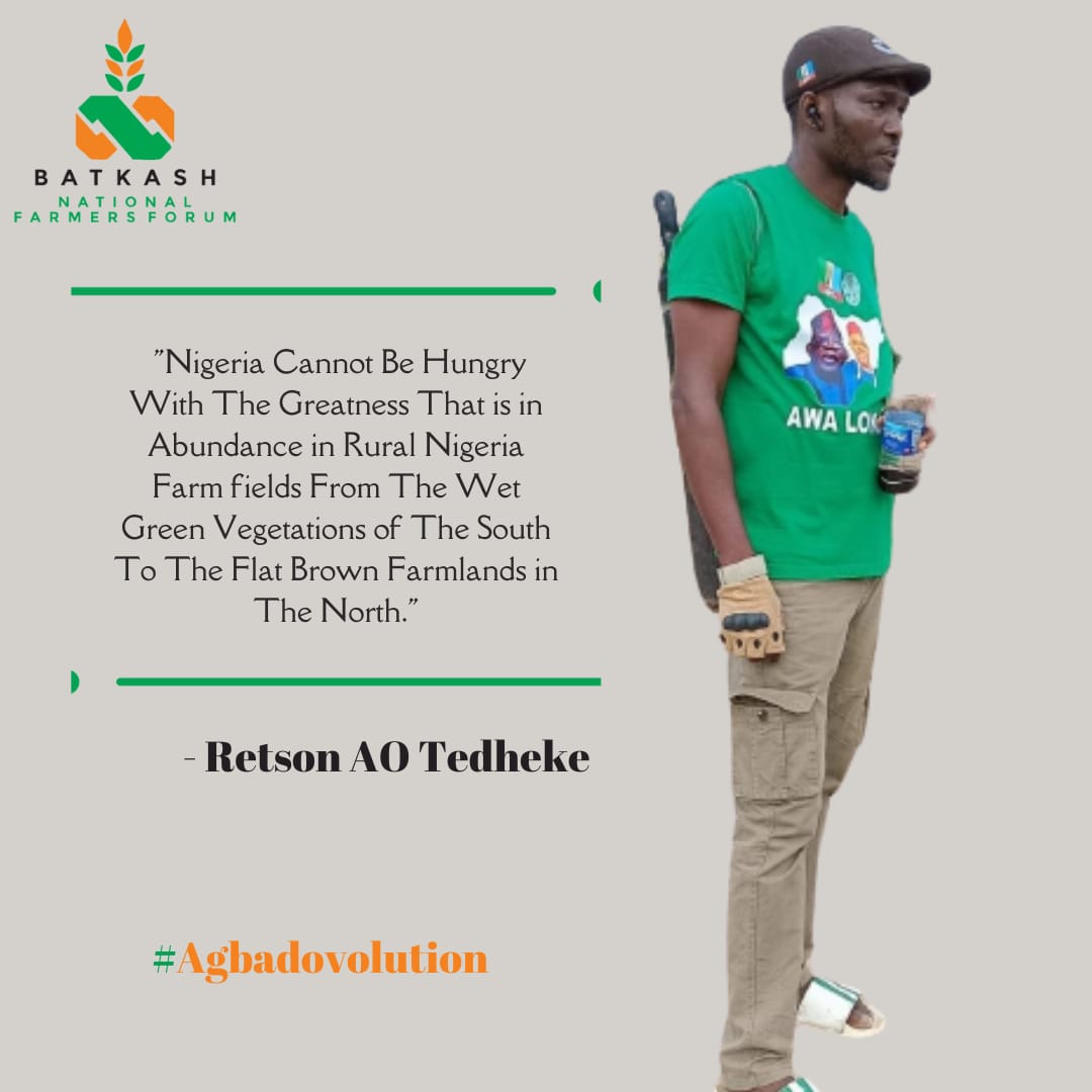 #SponsorAFarmer: We are Asking You to Sponsor Your Young, Relatives, Friends, Dependents, Nigerians on a Two, Three or Four Months onsite Training Program to NFGCS FARM ESTATE, Ga'ate, Kokona LGA, Nasarawa State Beginning This June, 2024. #Agbadovolution
#NigeriaFirst