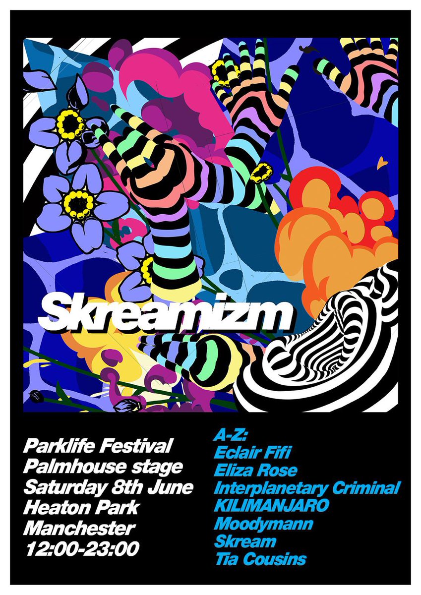 The line up for the Skreamizm stage at @Parklifefest is absurd! Can’t wait!
