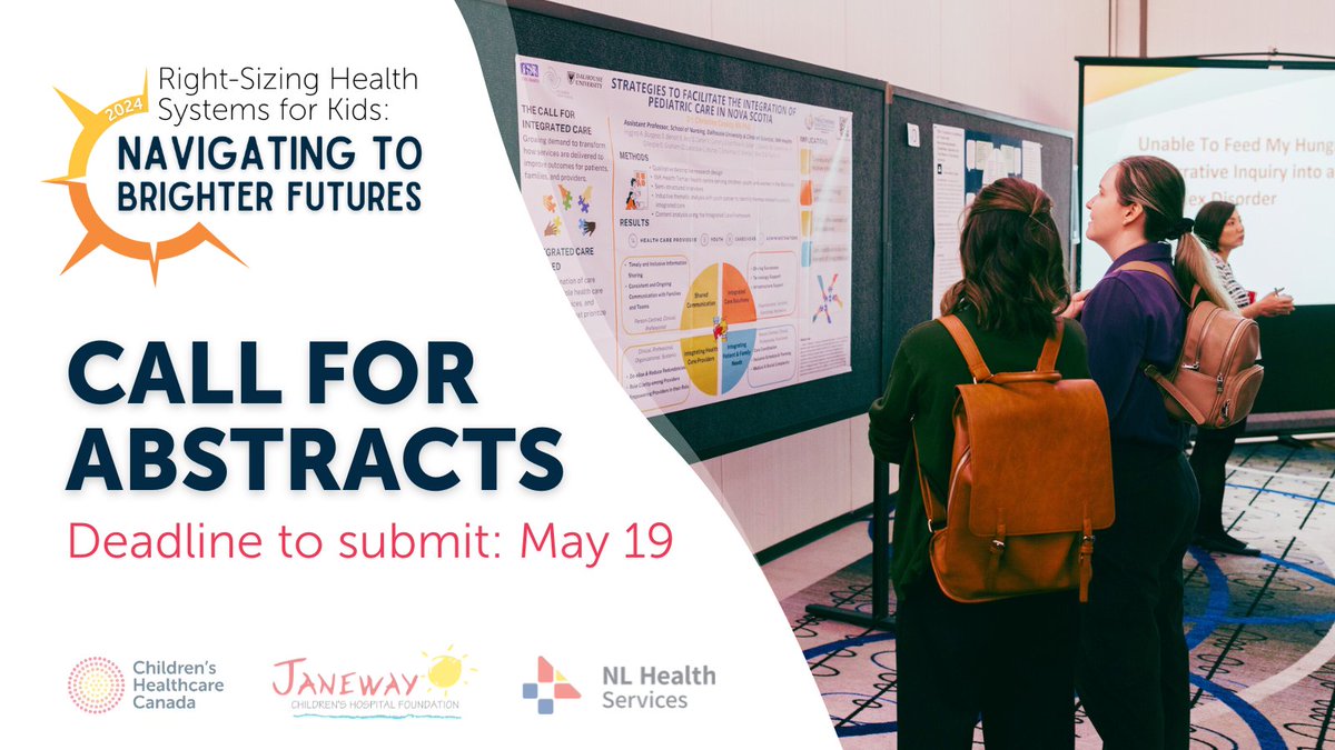 Don't miss the opportunity to showcase your research and innovations at #ChildHealthCan2024! We are inviting abstracts that speak to collective efforts to right-size children’s healthcare systems. bit.ly/3QvQepF