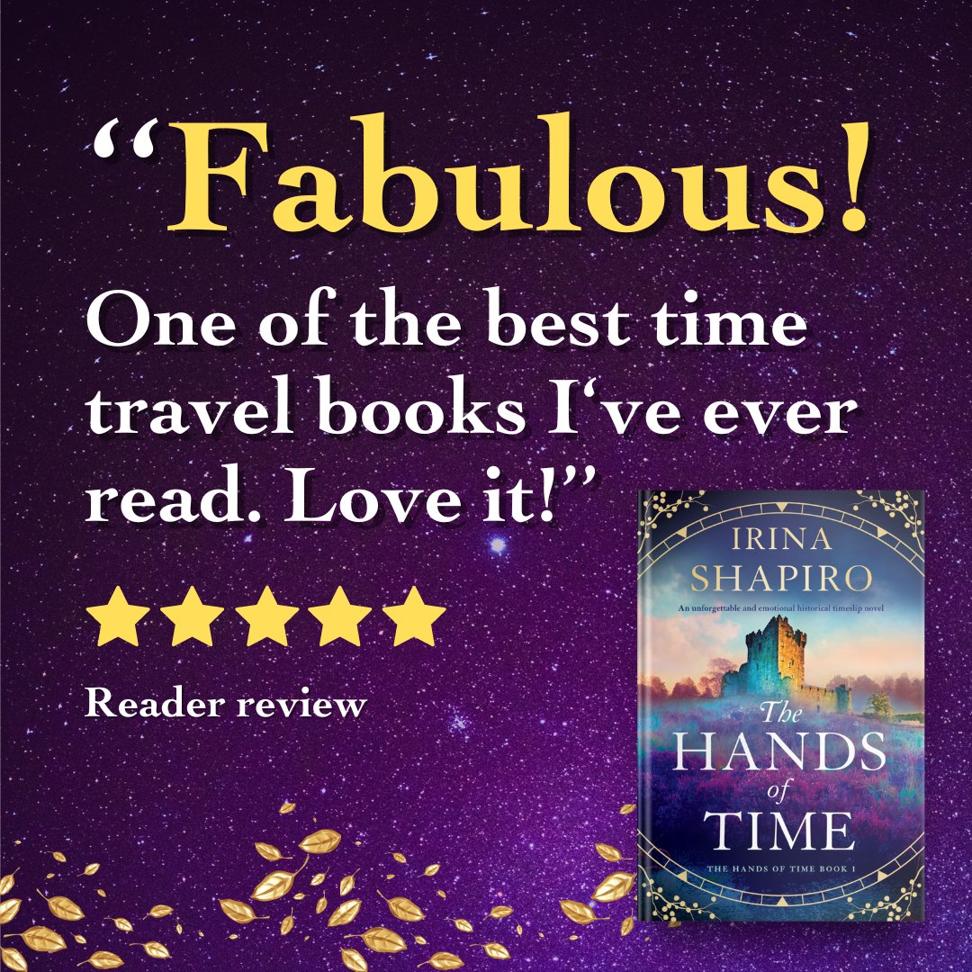 💜 Fans of Diana Gabaldon, Barbara Erskine and Susanna Kearsley will devour this unforgettable and emotional historical timeslip novel! 

🕰️ Start reading The Hands of Time by @IrinaShapiro2 today: geni.us/667-rd-two-am

#timeslip #historicalromance