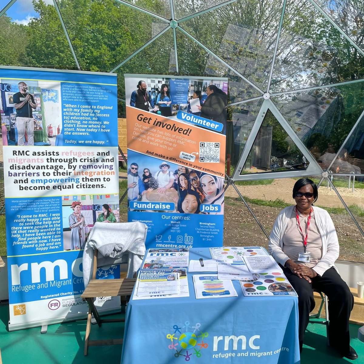 At the weekend, we were at the wonderful @Bsettlement for an event for resettled Syrian refugees. What a fun day in the sunshine! Thanks for having us🧡