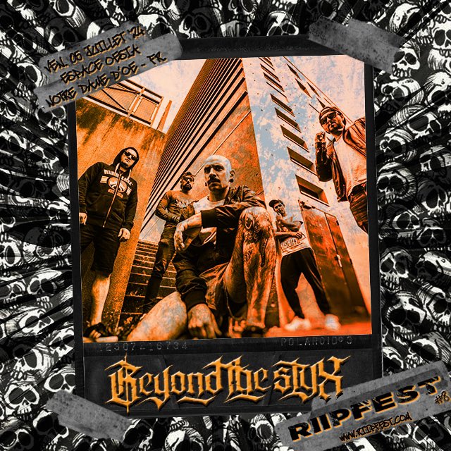 ✖️ <a href="/beyondtheStyx/">𝕭𝕰𝖄𝕺𝕹𝕯 𝕿𝕳𝕰 𝕾𝕿𝖄𝖃</a> ✖️
Metallic Hardcore / 🇫🇷 
📌 @riipfest VIII
📣🔜 Oésia 🇫🇷 // ven. 05 Juillet 2024
☑️ tinyurl.com/RIIPfestviii
.
.
.
#beyondthestyx #riipfest2024 #hxc
#musicfestival #toursmaville