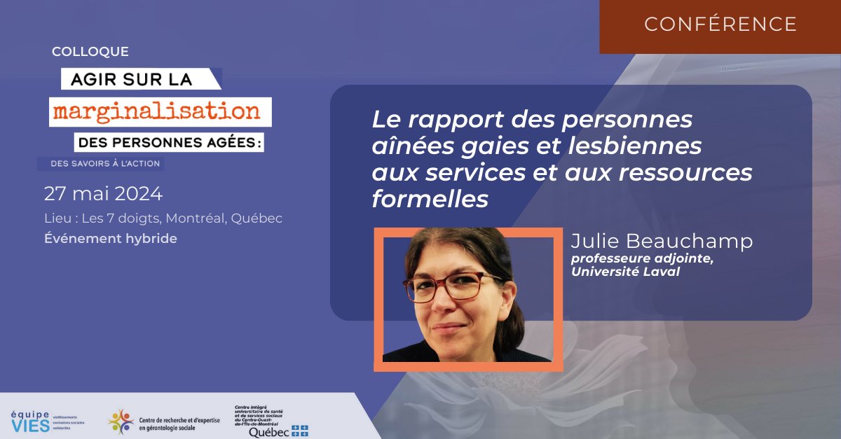 CREGÉS (@le_creges) on Twitter photo COLLOQUE CREGÉS | Le 27 mai, ne manquez pas la conférence de Julie Beauchamp du CREGÉS, sur les défis des personnes aînées gaies et lesbiennes pour accéder aux services et aux ressources formelles. ➡️ow.ly/glJs50Rv9oO @chairedspg <a href="/fondemergence/">Fondation Émergence</a> <a href="/CIUSSS_COMTL/">CIUSSS Centre-Ouest-de-l'Île-de-Montréal</a> COLLOQUE CREGÉS | Le 27 mai, ne manquez pas la conférence de Julie Beauchamp du CREGÉS, sur les défis des personnes aînées gaies et lesbiennes pour accéder aux services et aux ressources formelles. ➡️ow.ly/glJs50Rv9oO @chairedspg <a href="/fondemergence/">Fondation Émergence</a> <a href="/CIUSSS_COMTL/">CIUSSS Centre-Ouest-de-l'Île-de-Montréal</a>