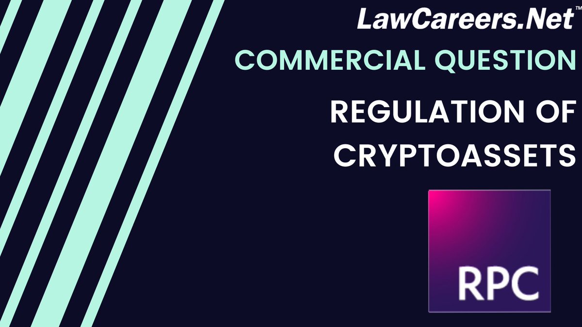 Check out this Commercial Question by @RPCLaw about regulation of cryptoassets. ow.ly/SCJc50Rzl1V