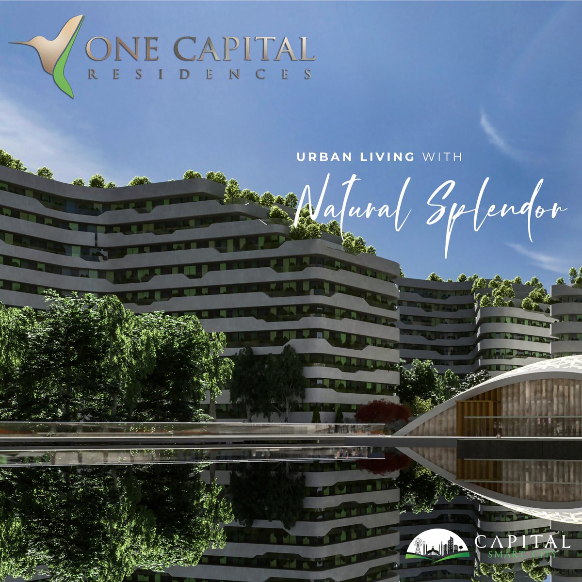 In the heart of #OneCapital, verdant splendor unfurls along with urban living. Here, greenery becomes more than just nature; it's a way of life. Immerse yourself in a haven of lush landscapes and reconnect with the serenity of the natural world. #CapitalSmartCity #OneCapital