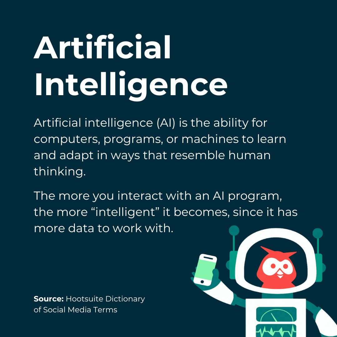 You don't know what AI means? Have you been living under a rock?! ow.ly/7Rgz50RzHqL