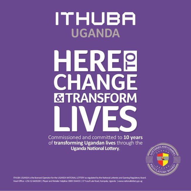 ITHUBA is rapidly establishing itself as a top global lottery operator not just in South Africa but across Africa. ITHUBA is now officially in Uganda for the next 10 years and you can join this winning team 📞 0800 334 433 #ITHUBAUganda