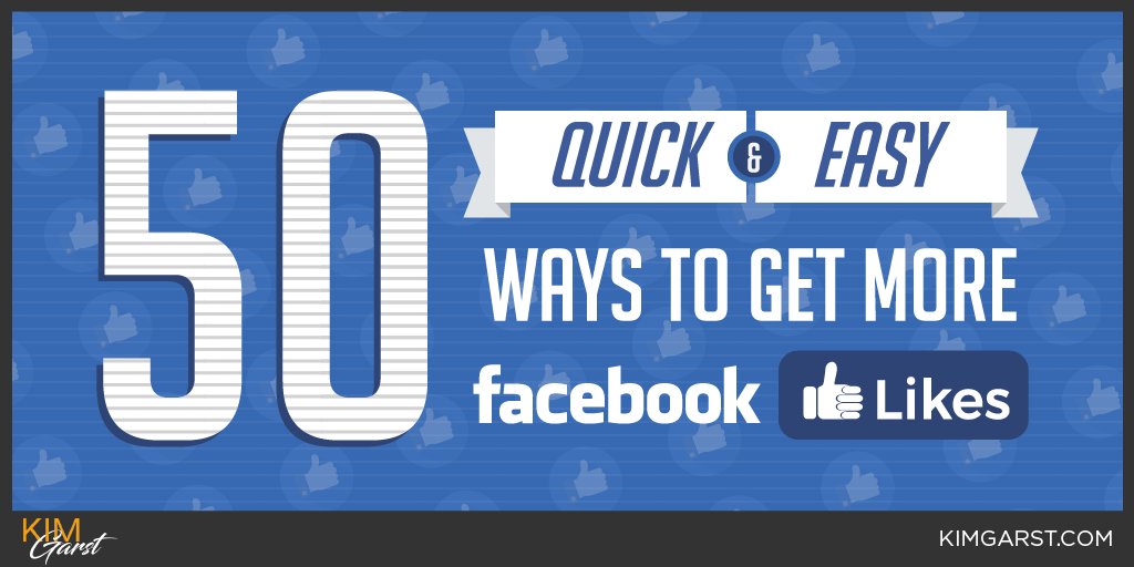 If you’re struggling to find new ways to grow your Page and get more Facebook likes for your fan page, you’ll want to keep reading. This post will walk you through 50 quick and easy ways to start getting more Facebook likes today!
#FacebookMarketing bit.ly/1D0YZb0http://…