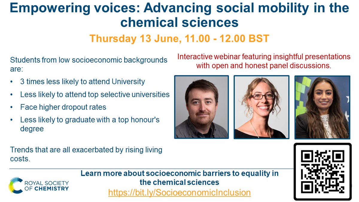 Dr Stephen Hendry CChem MRSC (@drstephenhendry) on Twitter photo Join us for an interactive webinar featuring insightful presentations with open & honest panel discussions #RSCSocioeconomicInclusion ๐
๐Dr Stephen Hendry <a href="/RoySocChem/">Royal Society of Chemistry</a>
๐ Prof Louise Archer <a href="/ASPIRESscience/">UCL ASPIRES Research</a>
๐ Dr Saleha Patel <a href="/ASTRAZENECAUK/">AstraZenecaUK</a>
Register ๐ chemistryworld.com/webinars/empowโฆ Join us for an interactive webinar featuring insightful presentations with open & honest panel discussions #RSCSocioeconomicInclusion ๐
๐Dr Stephen Hendry <a href="/RoySocChem/">Royal Society of Chemistry</a>
๐ Prof Louise Archer <a href="/ASPIRESscience/">UCL ASPIRES Research</a>
๐ Dr Saleha Patel <a href="/ASTRAZENECAUK/">AstraZenecaUK</a>
Register ๐ chemistryworld.com/webinars/empowโฆ
