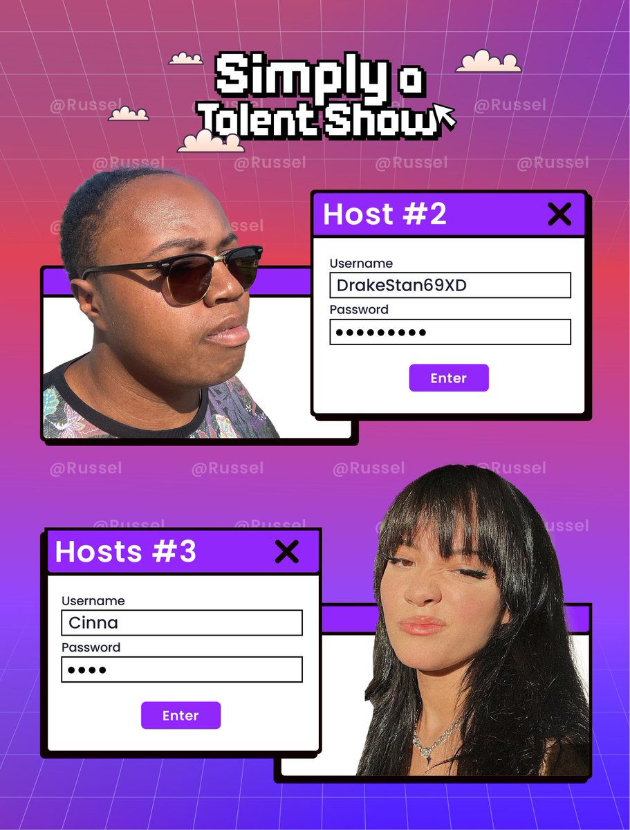 Talent Show tmrw on my stream @ 12PM CT with my lovely hosts! $300 on the line for the top talent. Be there or be a plane figure with four equal sides and four right (90°) angles🤷
