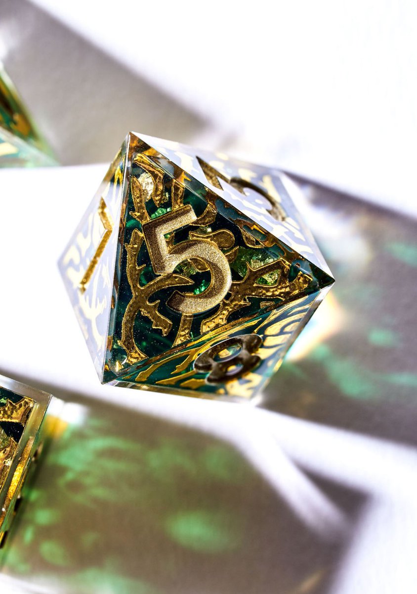 Couldn’t get your hands on our BG3 sets before? Our dice preorders are still going strong until 5/17! ✨ Exsanguinated, The Weave, Infernal Fury and Emerald Grove are all ready for new homes and exciting adventures at your dnd tables ✨ Shop 🔗 in bio