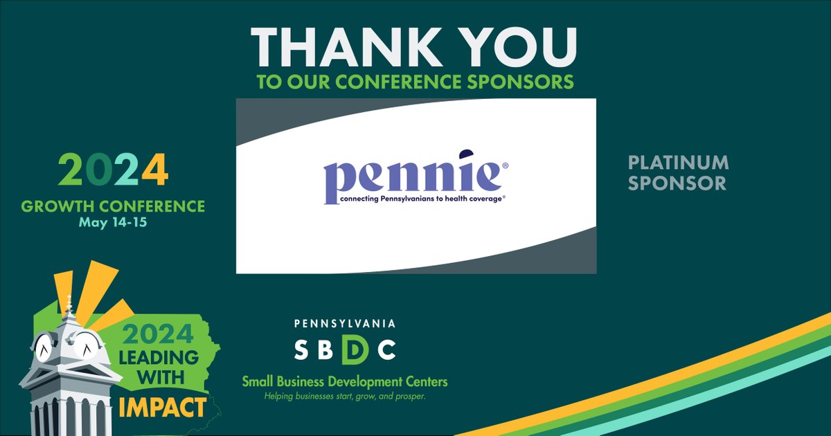 Let’s give a big round of applause to our sponsors! 👏 Thank you for making this conference possible and for your ongoing commitment to our small businesses.

 @PennieOfficial @CustomersBank @Thryv @RDFC

#PASBDC #GrowthConference #ThankYou #SmallBusiness #BusinessSupport