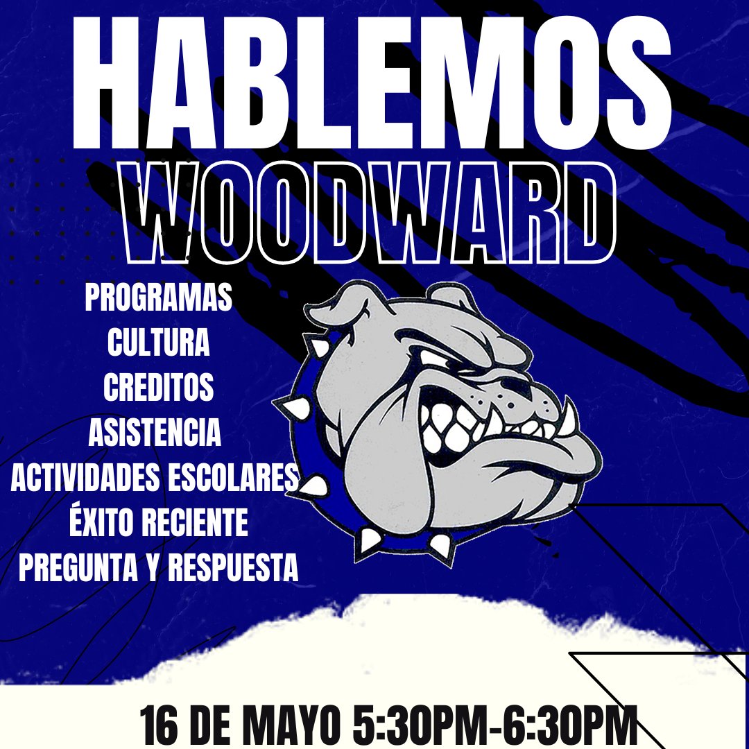 Part 2 of our 'Let's Talk Woodward' series will take place on Thursday, May 16th from 5:30 pm - 6:30 pm. We invite all families and community members to join. @IamCPS @ItsBlue_AllDay