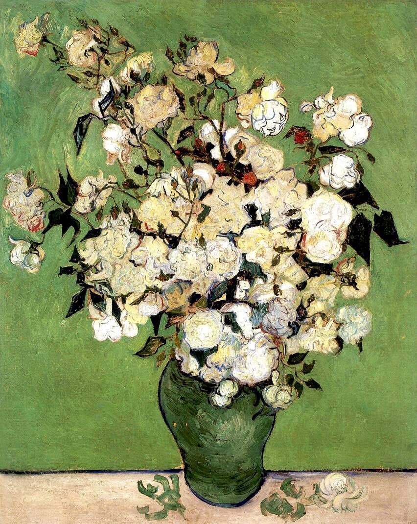 A Vase of Roses, 1890.

Vincent van Gogh