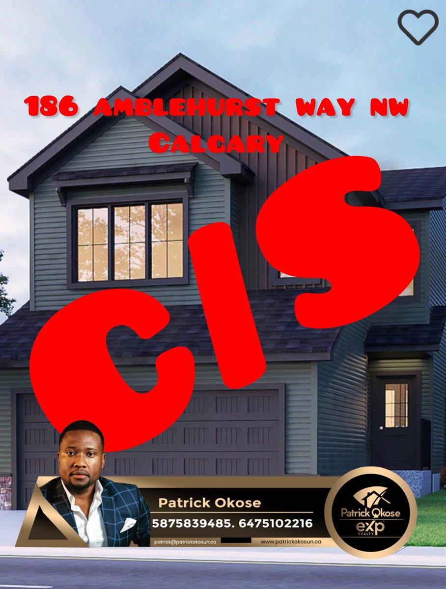 CONDITIONALLY SOLD!!! 3 bed 2.5bath single family detached home in HIGHLY SOUGHT AFTER AMBLETON NW Calgary. #therealpatrickokose #comingsoon #setoncalgary #yyc #calgary #sold #calgaryrealestate #calgaryrealestateagent #calgaryrealestatemarket #calgaryrealestateagents