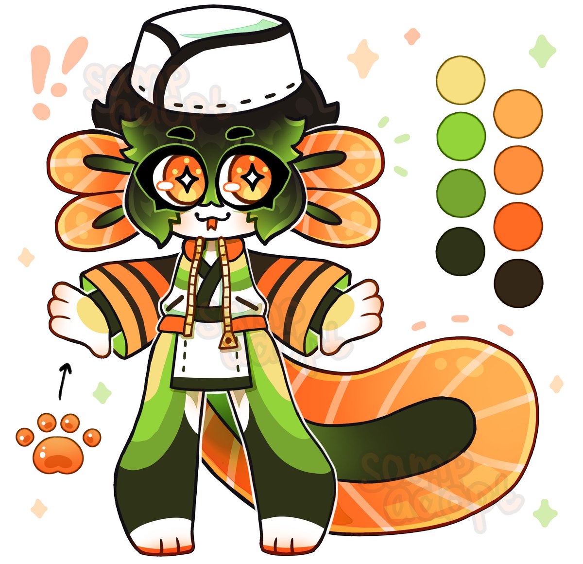 (Salmon Sushi-chef) adopt auction (OPEN)   
Sb: 15 USD   
Ab: 70 USD
bid will only last for 24 hours after the last bid

#adoptables #Auction #adoptable #Adopt #adopts #adoptableauction #adoptsopen #auctionopen #adoptableopen