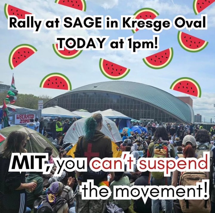 Via @mit_caa - MIT has suspended 20 students and threatened mote suspensions. Show up! Today 1pm.