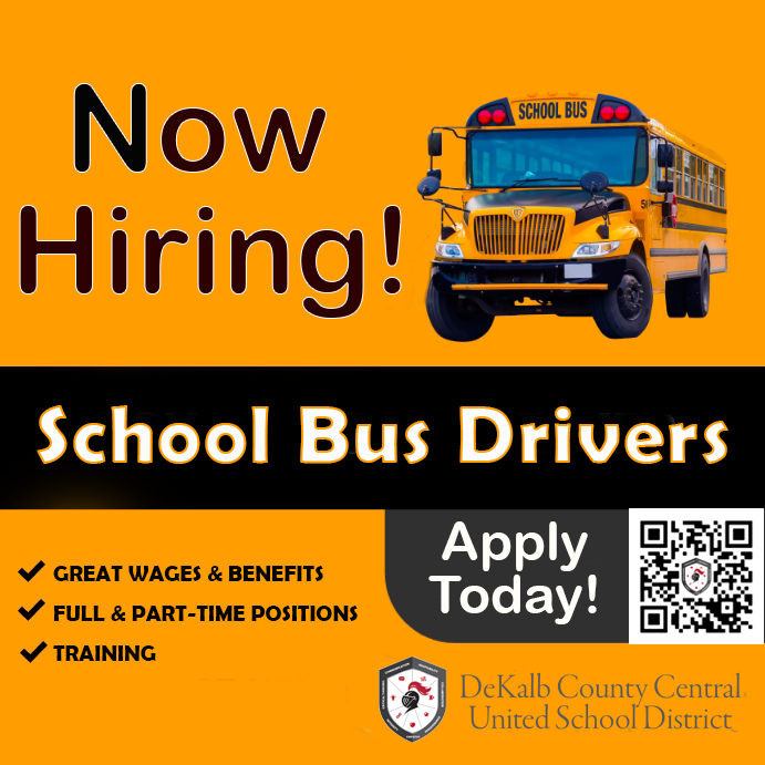 🚌 Join our team at DeKalb Central Schools! We're looking for dedicated bus drivers to help safely transport our students. If you're passionate about ensuring a smooth ride to education, apply today at dekalbcentral.tedk12.com/hire/index.aspx! 🚍
#NowHiring #BusDrivers