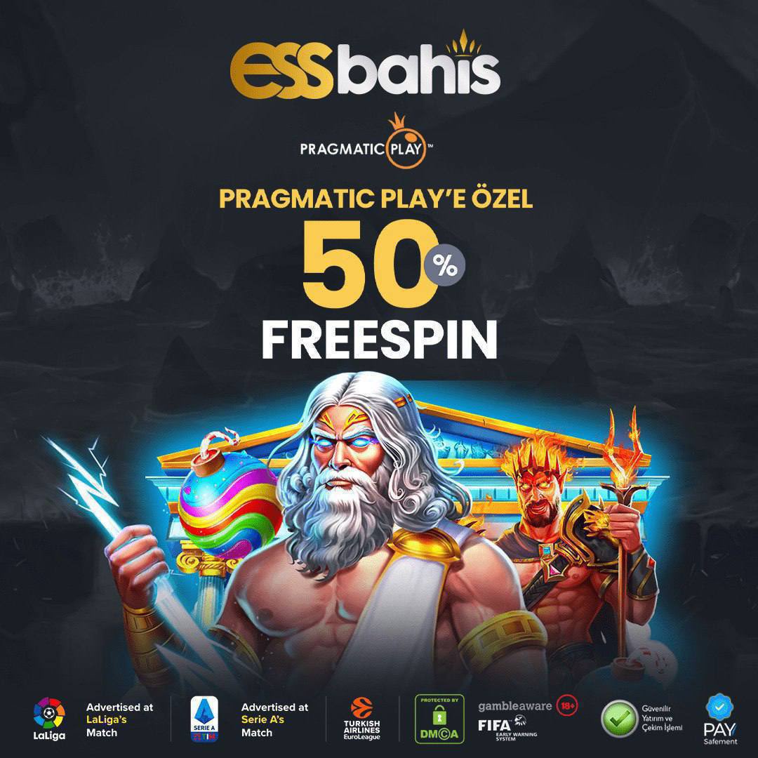 👑 Pragmatic Play’e Özel 👑 🎰 %50 FREESPİN SİZLERİ BEKLİYOR! 🏷️ Minimum 50 TL yatırımınız için yararlanabilirsiniz. Maksimum ise 500 TL yatırımınız için yararlanabilirsiniz. ✅ Güncel Giriş 👉 esstr.link/sosyaless 🔥 Essbahis’te Kampanyalar Bitmez!